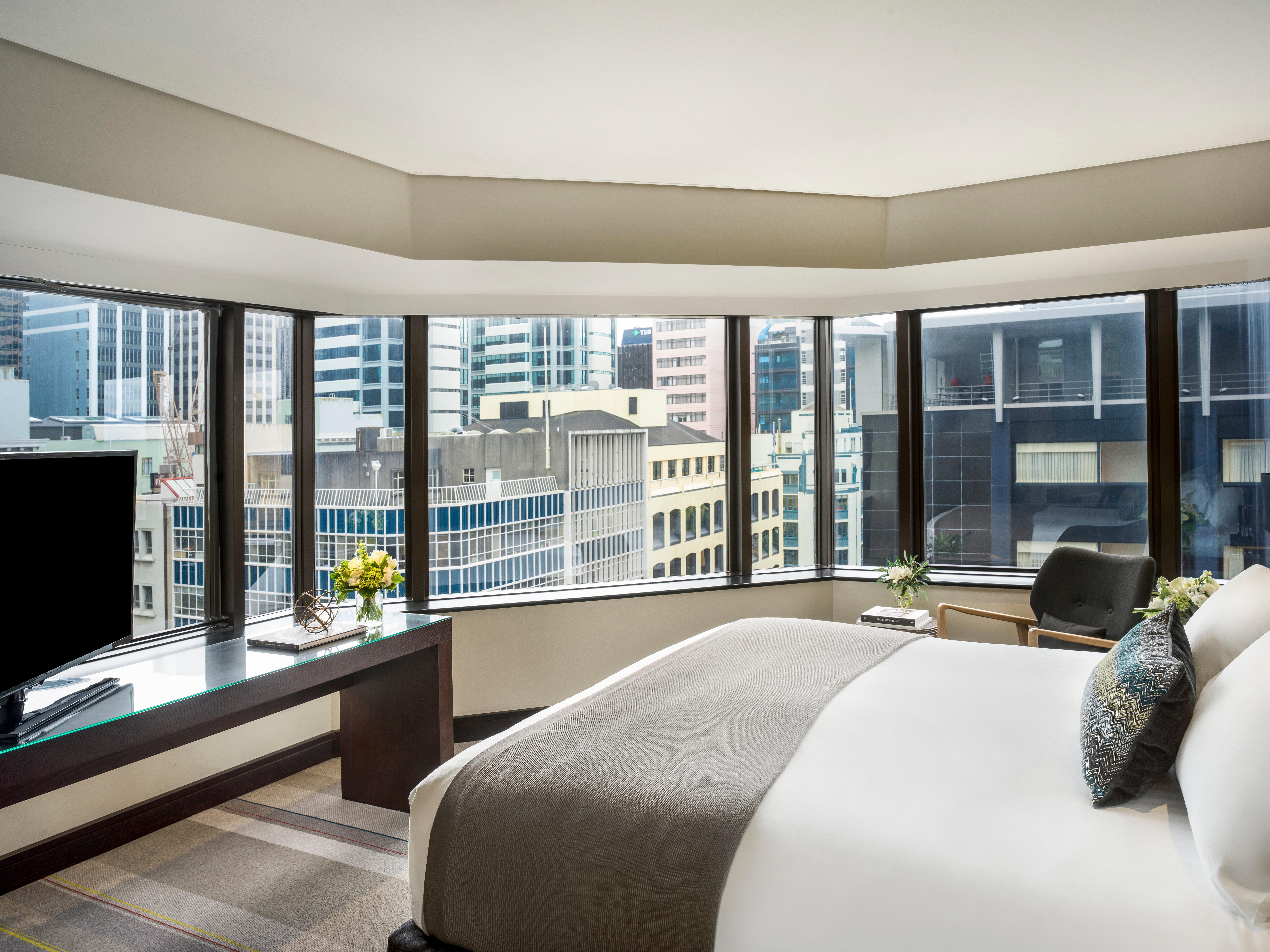Intercontinental Wellington By Ihg Exterior foto A bedroom at The Westin Hong Kong